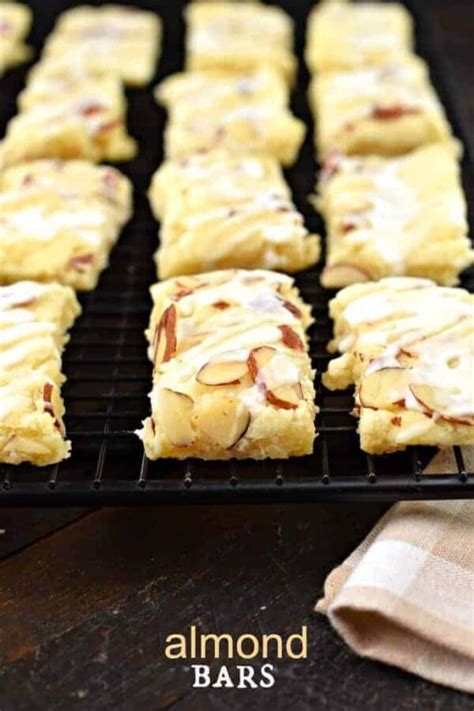 Almond Bars Recipe Shugary Sweets