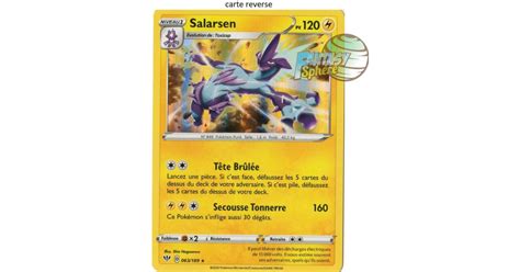 Pokémon Salarsen Reverse 63 189 EB03 Ténèbres Embrasées Fantasy