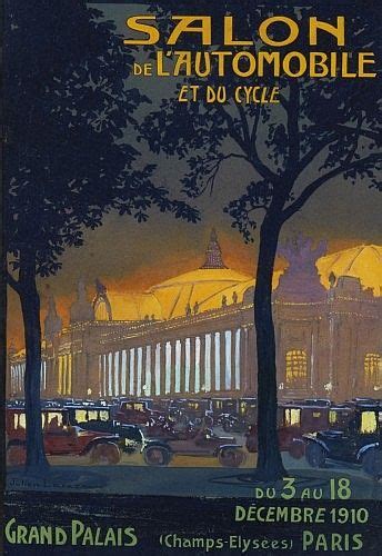 XII SALON DE L AUTO 1910 Illustration De Julien Lacaze Grand