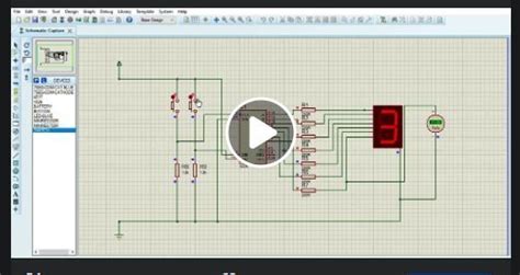 Simulating Seven Segment Display Up Counter Using Proteus Seven