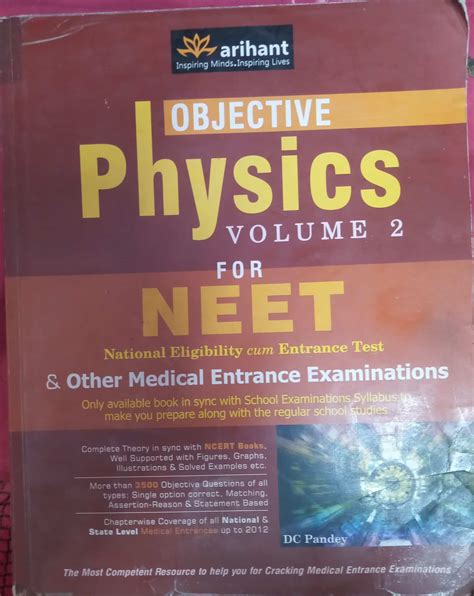 Buy Arihant NEET Objective Physics Volume 2 DC PANDEY BookFlow