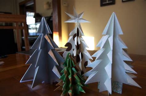 How To Make Folded Paper Kirigami Christmas Trees Curbly