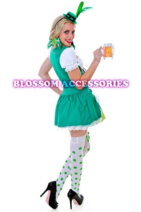 I15 Ladies Oktoberfest Irish Bar Beer Maid Wench Fancy Dress Up Costume