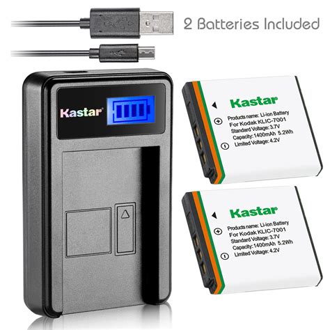 Kastar Klic 7001 Charger Battery For Kodak Easyshare M863 M893 Is M1063