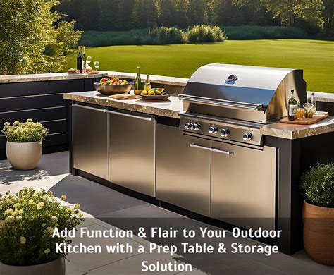 Add Function And Flair To Your Outdoor Kitchen With A Prep Table