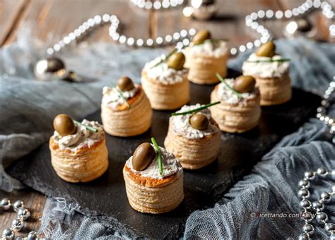 Vol Au Vent Con Robiola E Olive Ricetta Antipasto Veloce E Facile