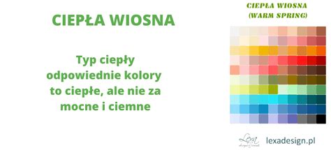 Ciep A Wiosna Warm Spring Analiza Kolorystyczna Lexa Design