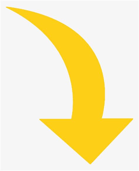 A Yellow Arrow Pointing To The Left With An Upside Down Arrow At The