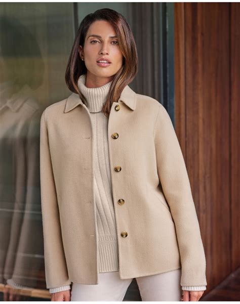 Camel Double Faced Wool Jacket Pure Collection