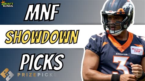 Draftkings Mnf Showdown Picks Seahawks Vs Broncos Youtube