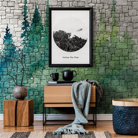 Forest Wall By Metropolitan Stories Grey Mural Wallpaper Direct