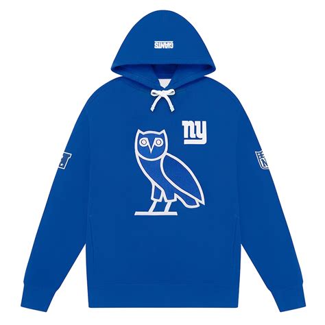 Royal Blue Fleece New York Giants OVO Hoodie - Jackets Masters