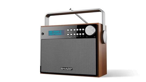 Sharp DR P350 Portable DAB FM Radio Hout Bol