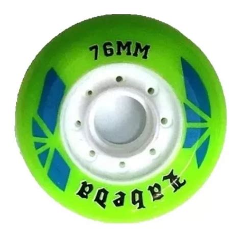 Set De 8 Llantas Verde 76 Mm Labeda Profesionales Patines Meses Sin