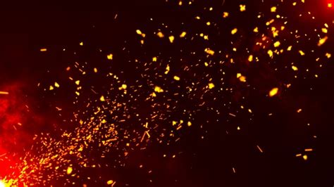 Flying Dark Epic Fire Ember Particles Background Motion Graphics