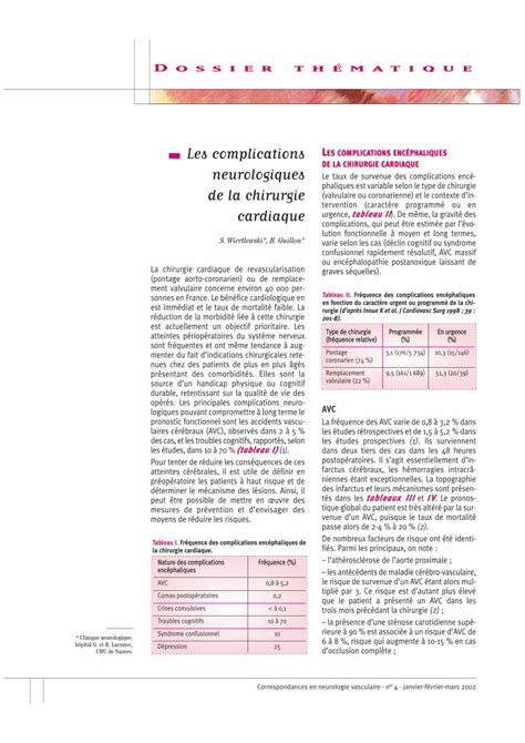 Pdf Les Complications Neurologiques De La Chirurgie Pdf File