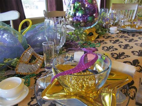 Mardi Gras On A Dollar Tree And WM Budget Table Decorations Decor