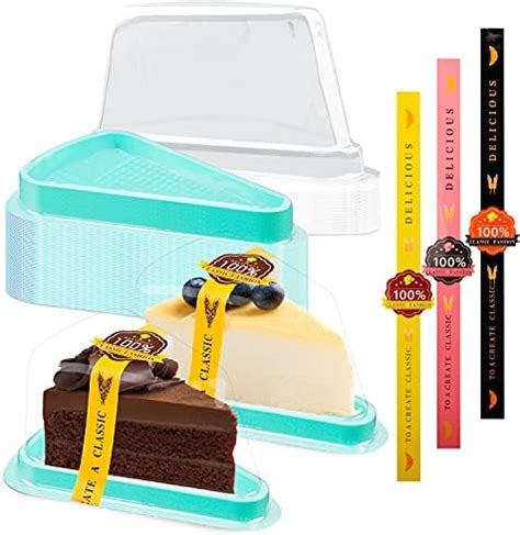 Amazon Cake Slice Containers With Lids Hinged Medium