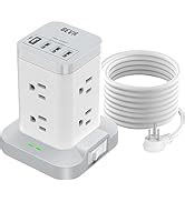 Amazon BEVA Power Strip Tower Surge Protector Tower With USB