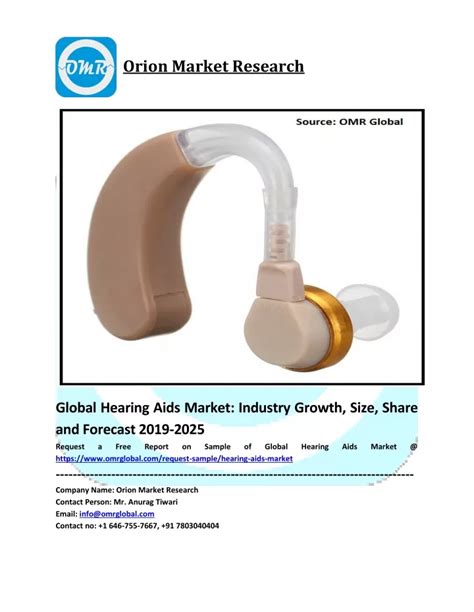 PPT Global Hearing Aids Market Size Share Trends Forecast 2019