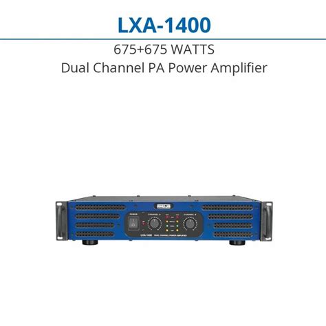 Ahuja LXA 1400 Dual Channel Amplifier At 25000 Ahuja Amplifiers In