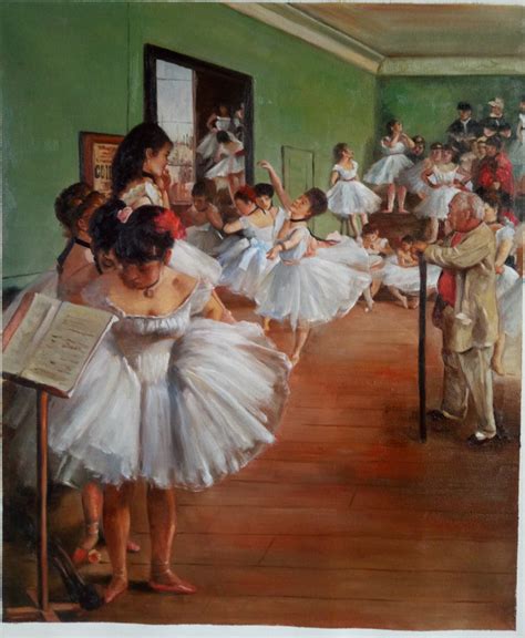 Quadro Scuola Di Danza Di Degas Falso D Autore 75x85cm Personaggi E