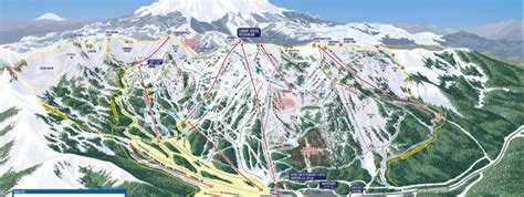 Crystal Mountain Resort Trail Map • Piste Map • Panoramic Mountain Map