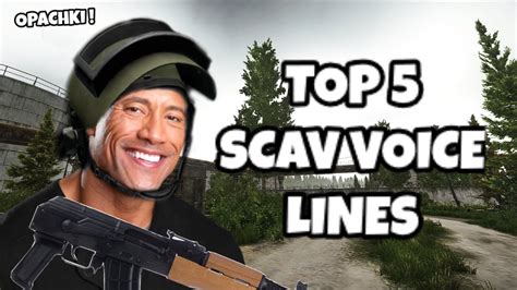 Top 5 Scav Voice Lines Escape From Tarkov Opachki Youtube