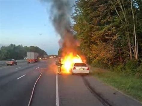 Car Catches On Fire Along Interstate 95 Bel Air Md Patch