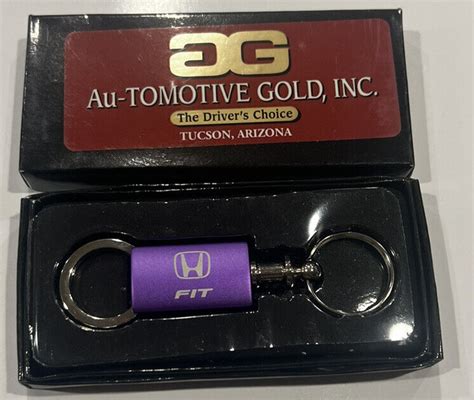 HONDA FIT Chrome PURPLE LAVENDER Aluminum Valet Keychain Licensed EBay