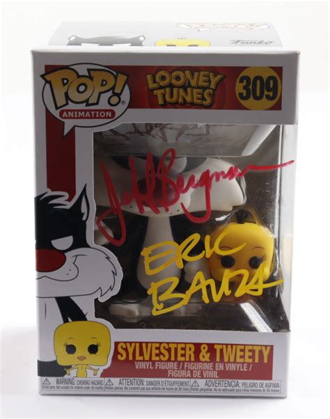 Jeff Bergman Eric Bauza Signed Looney Tunes Sylvester Tweety