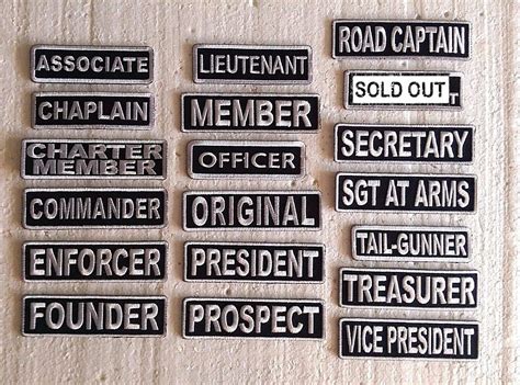 biker rank patches etsy