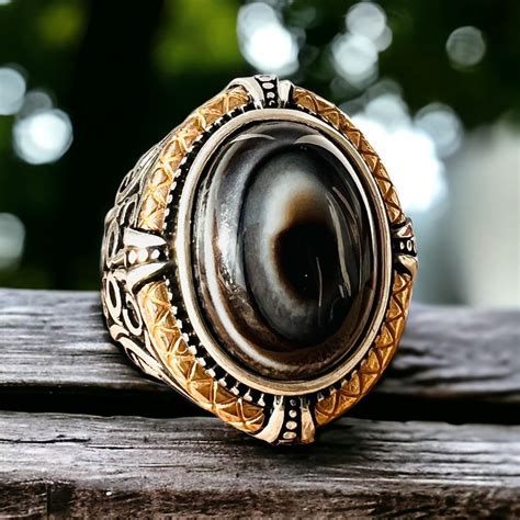 Sulaimani Devil Eye Yemeni Agate Yemen Aqeeq For Ring Natural Yemen