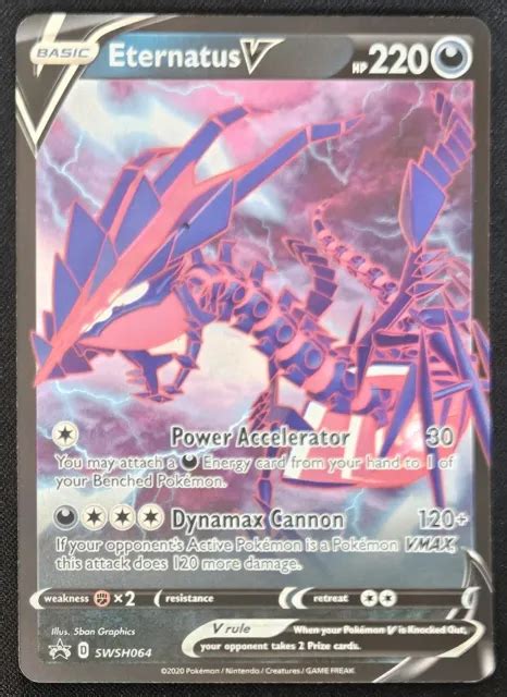 ETERNATUS V SWSH064 Étoile Noire Promos Art Extended Holo Pokémon