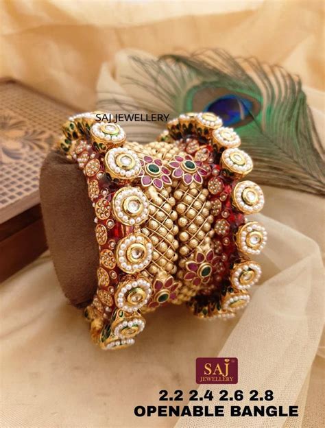 Pin By Spj Accessories To Buy Whatsa On Kundan And Meenakari Bangles