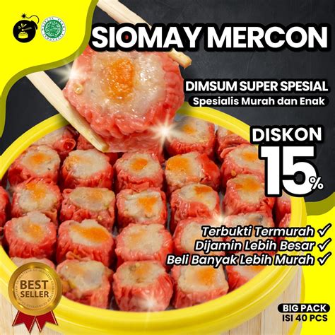 Jual Dimsum Siomay Somay Mercon Cabe Frozen Food Halal Mbledos