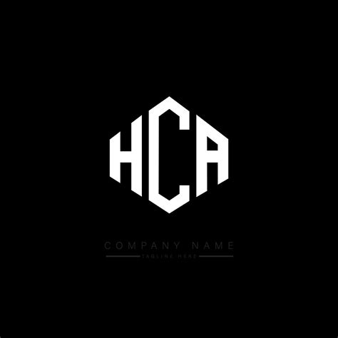 Hca Letter Logo Design With Polygon Shape Hca Polygon And Cube Shape