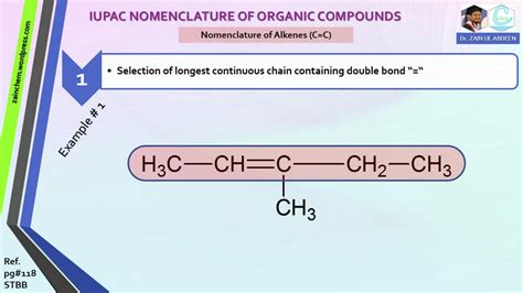 SOLUTION Iupac Nomenclature Lesson 4 Alkenes Studypool