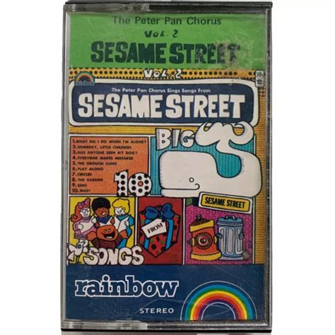 Sesame Street Cassette Tape Childrens Music Vintage The Peter Pan