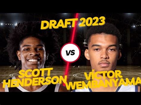 SCOTT HENDERSON VS VICTOR WEMBANYAMA NBA DRAFT 2023 DUELO EN LAS VEGAS