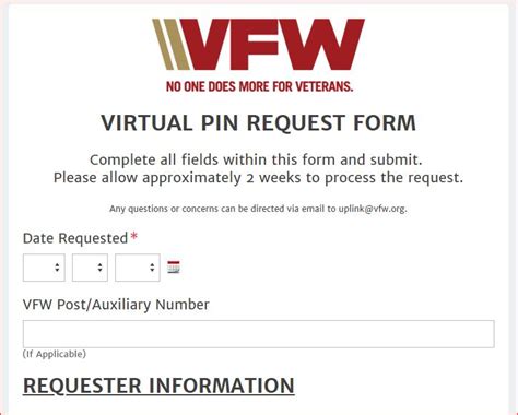 Virtual Pin Vfw Auxiliary National Organization