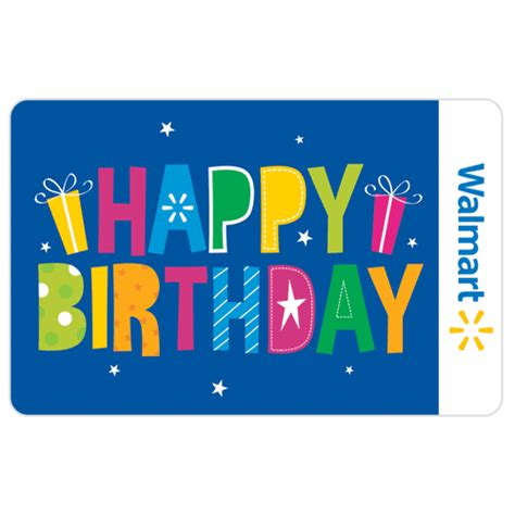 Birthday Star Walmart Gift Card - Walmart.com