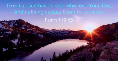 Daily Bible Verse Peace Psalm 119 165 NKJV