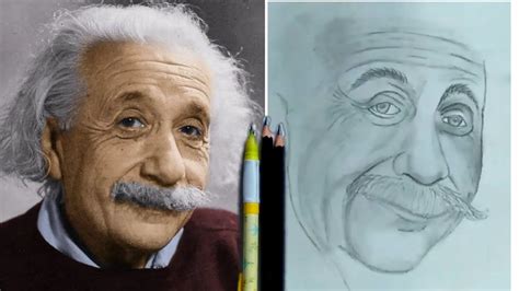 How To Draw A Sketch Of Albert Einstein Sketch Drawing The Best Porn