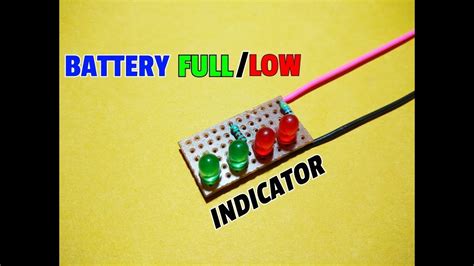 How To Make Battery Fullbattery Low Indicator Circuitsimple Battery