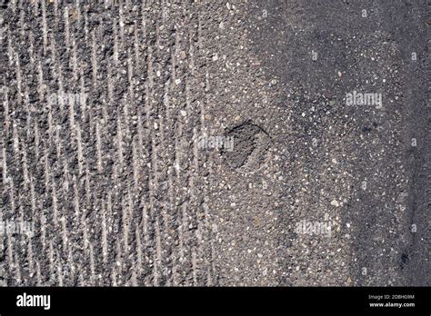 Surface Grunge Rough Of Asphalt Seamless Tarmac Dark Grey Grainy Road Texture Background Top