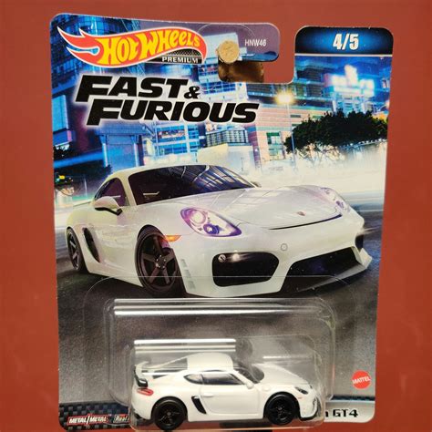 Skala Hot Wheels PREMIUM Fast Furious Porsche Cayman GT YAKOL