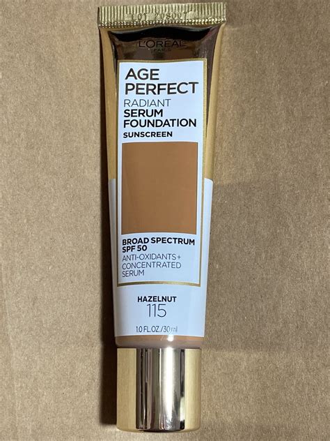 Loreal Age Perfect Radiant Serum Foundation Hazelnut Spf Ebay