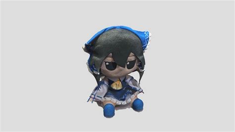 東方 Project Blue Reimu Hakurei Fumo 3d Scan Download Free 3d Model