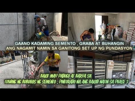 Ilang Supot Ng Cemento Buhangin At Graba Ang Nagamit Namin Sa